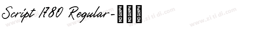 Script I780 Regular字体转换 Script I780 Regular字体转换